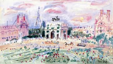 Tuileries Garden Artwork by Jean Dufy