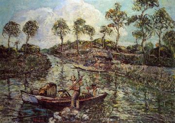 Fishermen on the Florida River Artwork by Ernest Lawson
