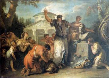 Sacrifice to Silenus Artwork by Sebastiano Ricci