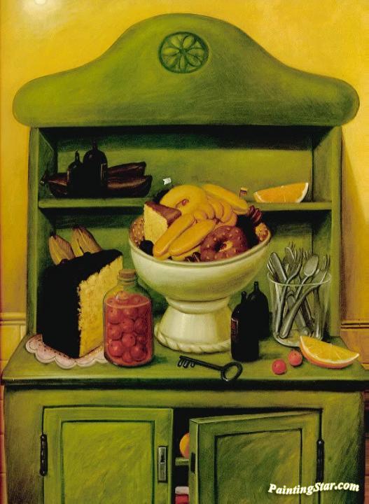 The Buffet Artwork by Fernando Botero