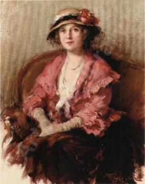 Lady in a Hat Artwork by Fernand Toussaint