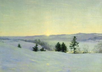 The Last Gleam Artwork by Walter Launt Palmer