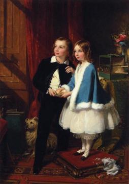 Lord Almeric Athelstan Spencer-churchill And Lady Clementina Spencer-churchill, The Children Of George Spencer-churchill, 6th Du Artwork by James Sant