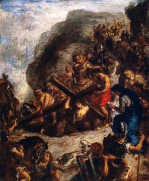 The Road to Calvary Artwork by Eugène Delacroix