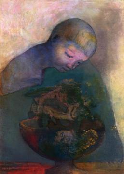 La Coupe du Devenir Artwork by Odilon Redon