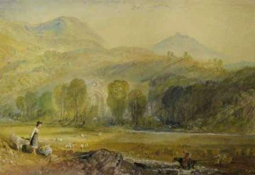 Valle Crucis Abbey, Denbighshire Artwork by Joseph Mallord William Turner