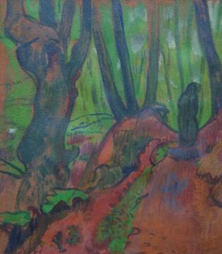 Bretonne dans la forêt de Huelgoat Artwork by Paul Serusier