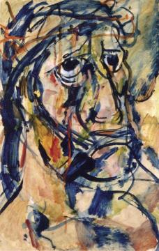 Christ Mocked Artwork by Georges Rouault