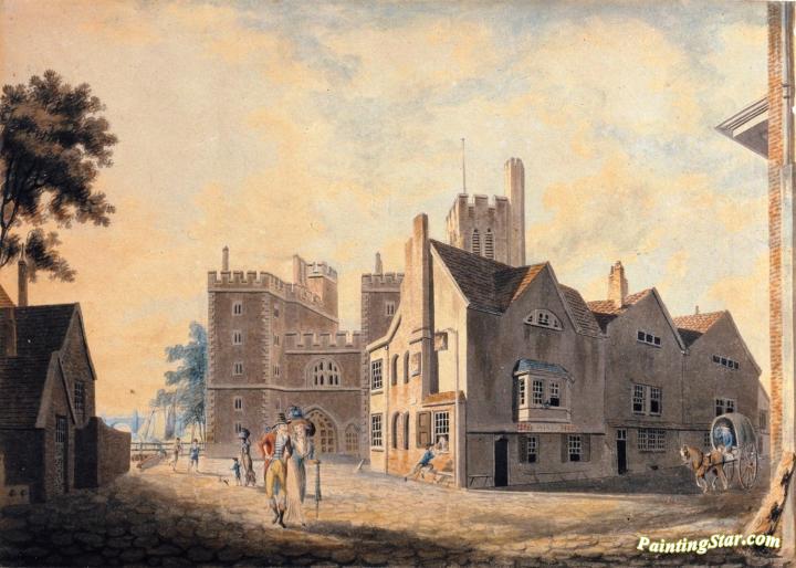 View of the Archbishop's Palace, Lambeth Artwork by Joseph Mallord William Turner