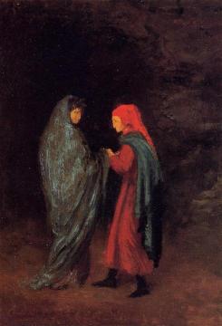 Dante and Virgil at the Entrance to Hell Artwork by Edgar Degas