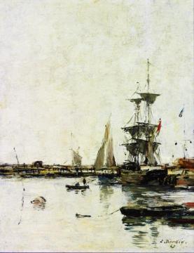 Pier at Trouville Artwork by Eugène-Louis Boudin