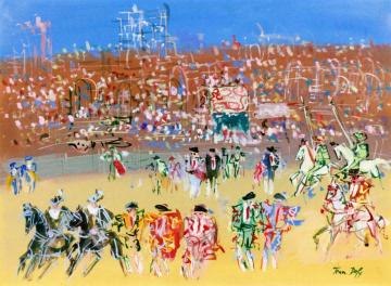 Bullfight Artwork by Jean Dufy