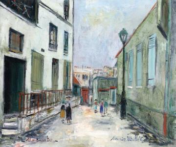 Dead End in Montmartre Artwork by Maurice Utrillo