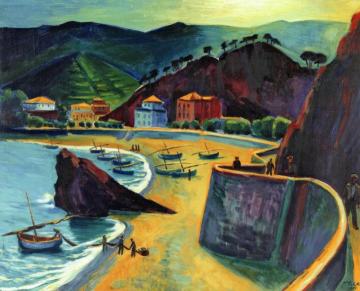 Monterosso al Mare Artwork by Hermann Max Pechstein