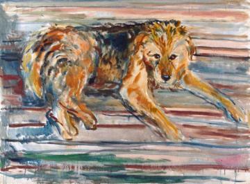 Airdale Terrier Artwork by Edvard Munch