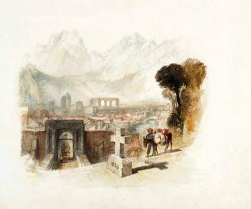 Rogers's 'Italy' - Aosta Artwork by Joseph Mallord William Turner