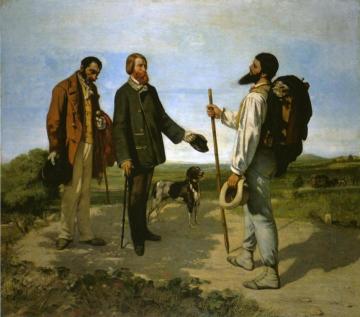 Bonjour, Monsieur Courbet Artwork by Gustave Courbet