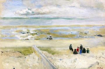 End of the Trip to the Beach Artwork by Edouard Vuillard