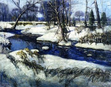 The Creek in Winter Artwork by Walter Emerson Baum