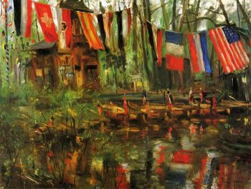 The New Pond in the Tiergarten, Berlin Artwork by Lovis Corinth