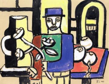 Man Wearing a Sweater Artwork by Fernand Léger