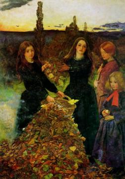 Autumn Leaves Artwork by Sir John Everett Millais