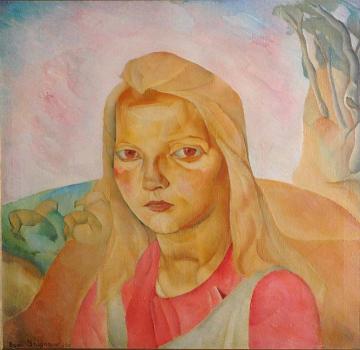 Madonna of the Steppe Artwork by Boris Grigoriev
