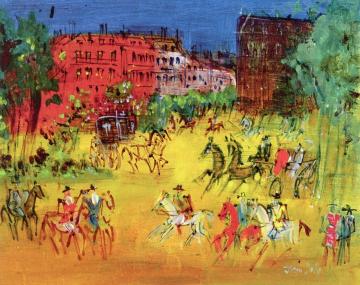 Riders In The Wood Artwork by Jean Dufy