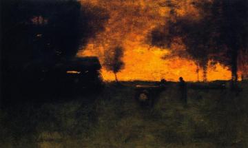 Sunset, Milking Time, Montclair Artwork by George Inness