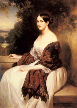 Portrait of Madame Ackerman, the wife of the Chief Finance Minister of King Louis Philippe Artwork by Franz Xavier Winterhalter