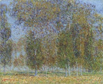 Autumn near Saint Cyr du Vaudreuil Artwork by Gustave Loiseau
