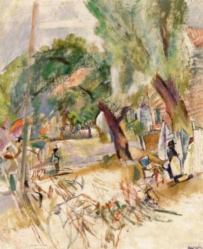 Cuban Figures Artwork by Jules Pascin