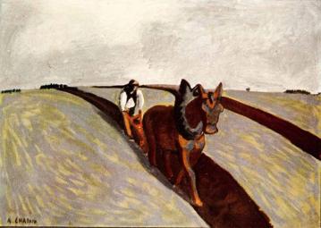 The Ploughman Artwork by Auguste Chabaud