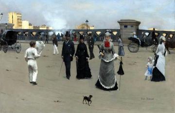 The Place and Pont de l'Europe Artwork by Jean Georges Beraud