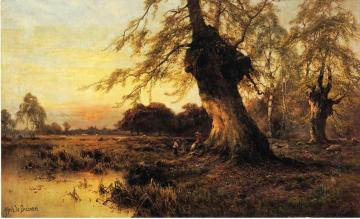 Around the Campfire Artwork by Alfred de Breanski, Sr.