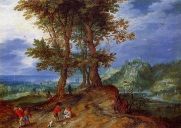On The Road To Market Artwork by Jan Bruegel the Elder