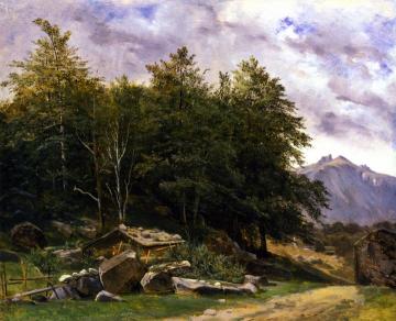 Valley of Lauterbrunnen Artwork by Alexandre Calame