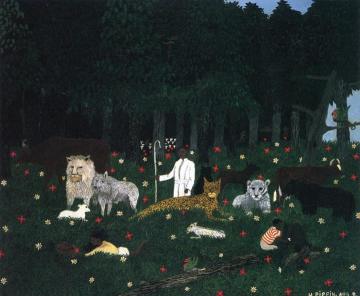 The Holy Mountain Iii Artwork by Horace Pippin