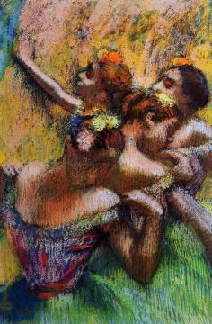 Four Dancers Artwork by Edgar Degas