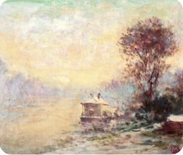 Laundry at Bas-Meudon in the Snow Artwork by Claude-Emil Schuffenecker