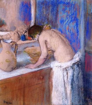 La Toilette, Fillette Artwork by Edgar Degas