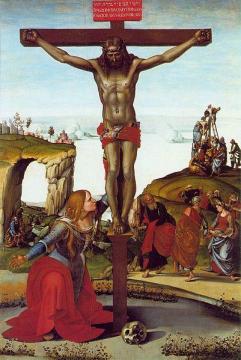 Crucifixion with Mary Magdalene Artwork by Luca Signorelli