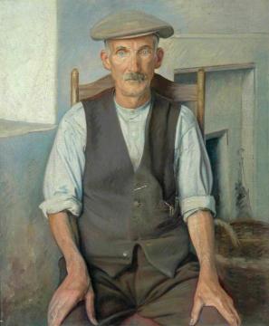 The Old Gardener Artwork by William Rothenstein