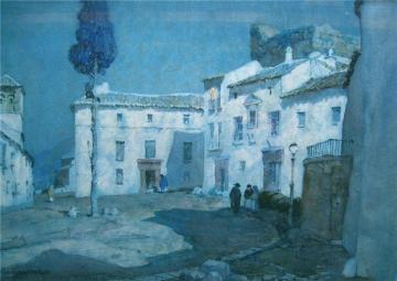 Moonlight - Antequera Artwork by Albert Moulton Foweraker