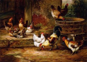 Barnyard Fowl Artwork by Arthur Fitzwilliam Tait