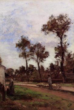 Road at Louveciennes Artwork by Camille Pissarro