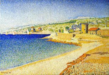 The Jetty, Cassis, Opus 198 Artwork by Paul Signac