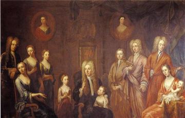 Sir Francis Grand And His Family Artwork by John Smibert