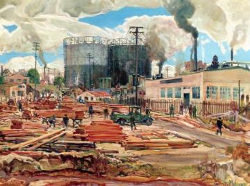 The Lumber Yard Artwork by Charles Reiffel