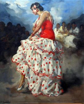 Bailaora Artwork by Francisco Rodriguez Sanchez Clement
